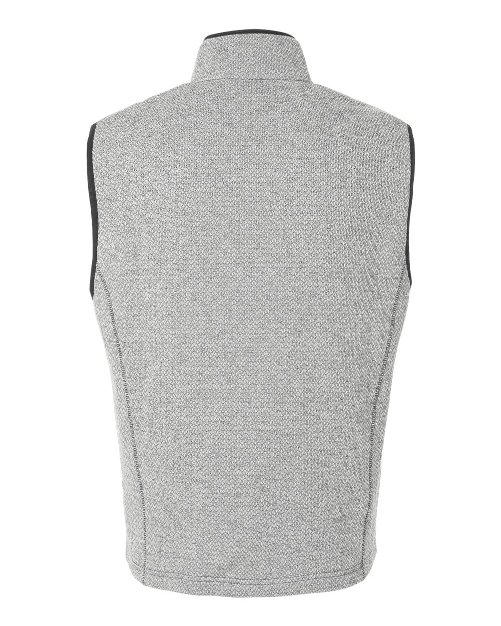 North End NE731 Men's Jasper Jacquard Fleece Vest in Grey/ White