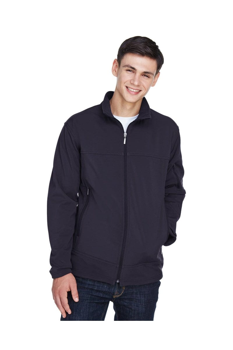 North End Outerwear 5XL / Midnight Navy North End 88099: Men's Three-Layer Fleece Bonded Performance Soft Shell Jacket