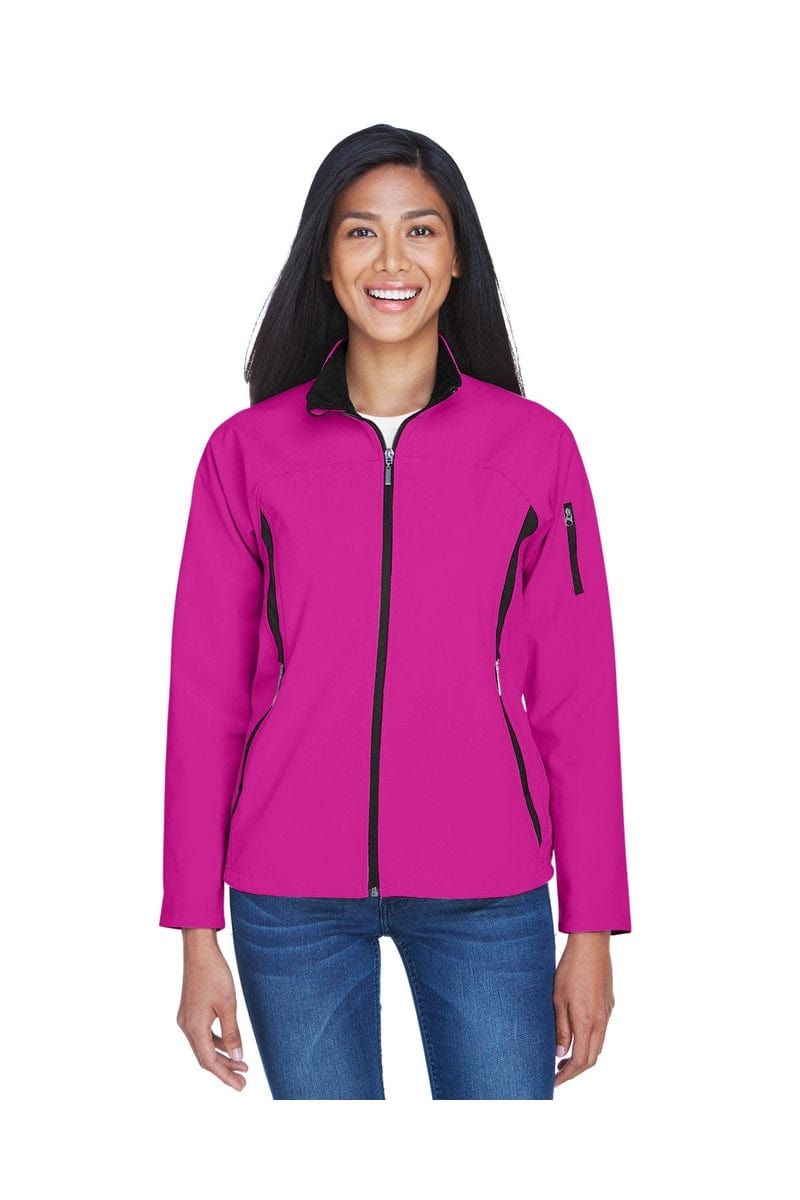 North End Outerwear S / Plum Rose North End 78034: Ladies' Three-Layer Fleece Bonded Performance Soft Shell Jacket