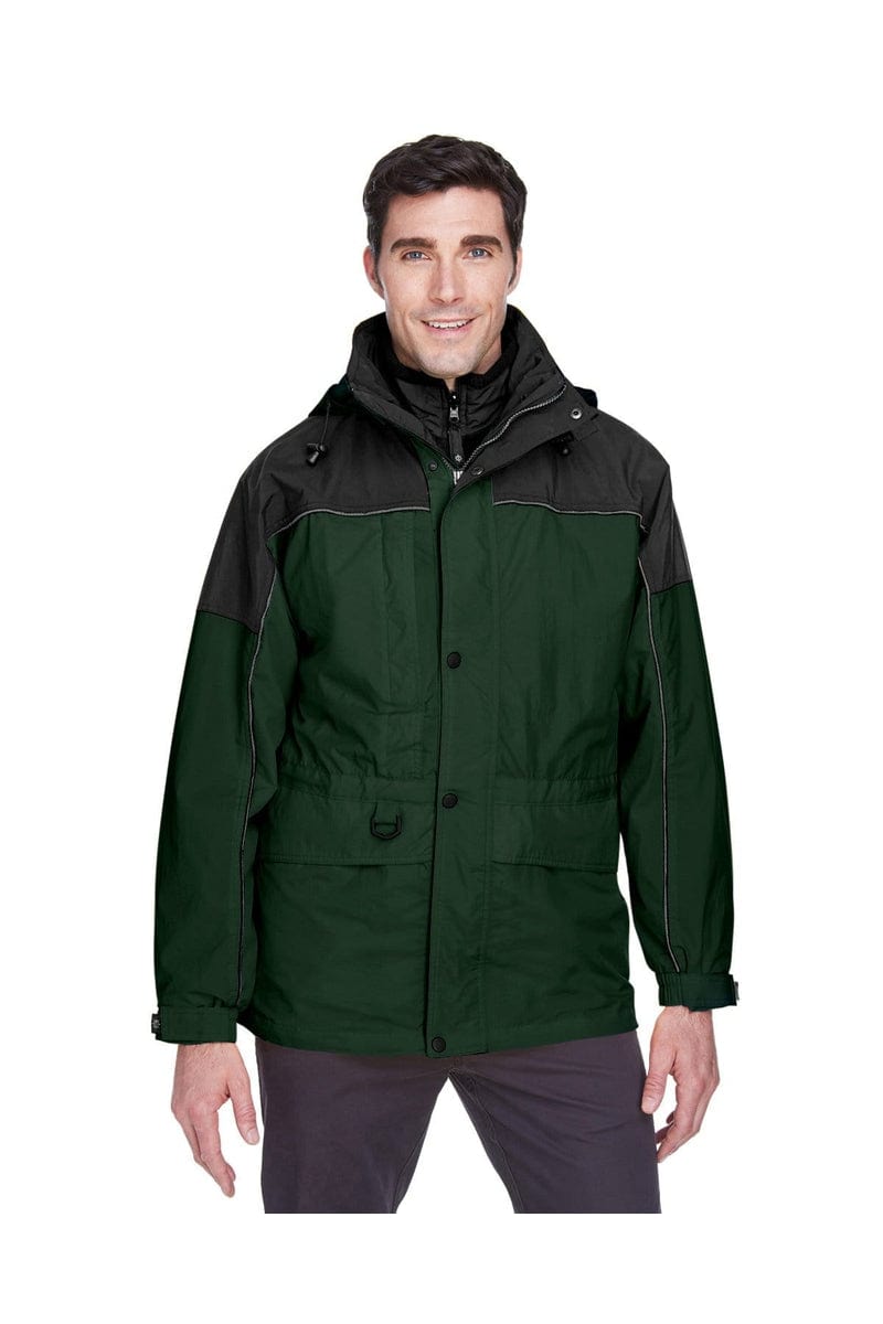North End Outerwear 5XL / Alpine Green North End 88006: Adult 3-in-1 Two-Tone Parka