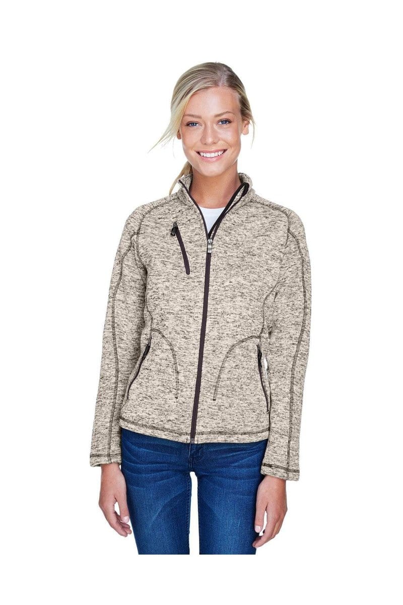 North End Outerwear XS / Light Heather North End 78669: Ladies' Peak Sweater Fleece Jacket