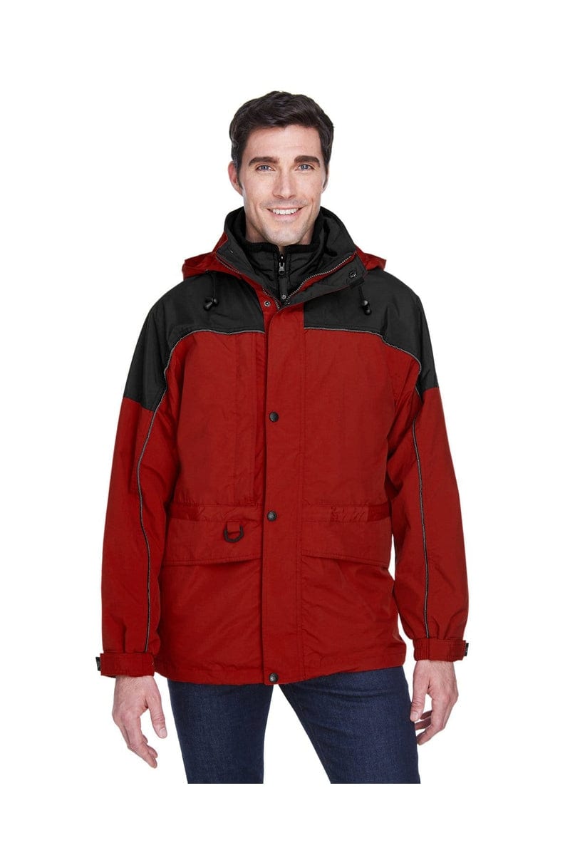 North End Outerwear 5XL / Molten Red North End 88006: Adult 3-in-1 Two-Tone Parka