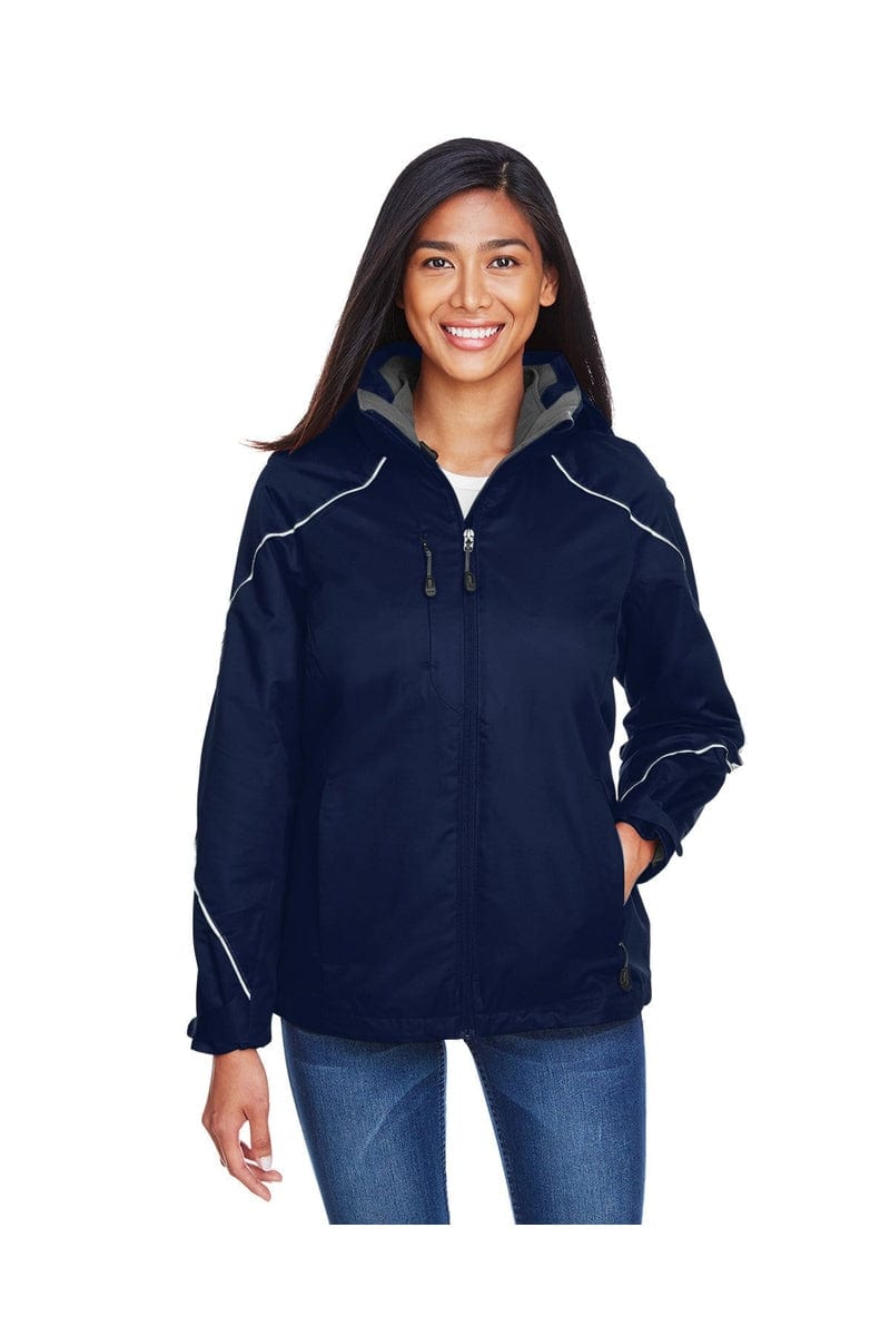 North End Outerwear XS / Night North End 78196: Ladies' Angle 3-in-1 Jacket with Bonded Fleece Liner