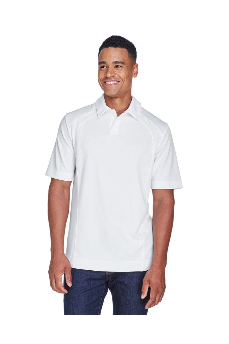 North End Polos/Knits S / White North End 88632: Men's Recycled Polyester Performance Pique Polo