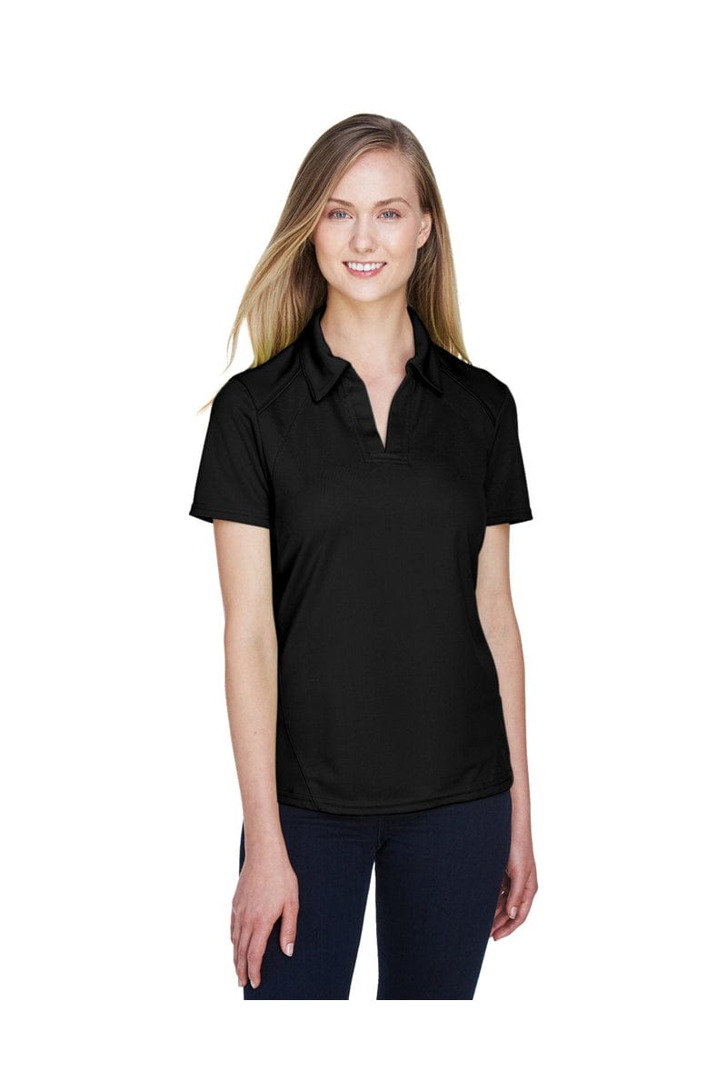North End Polos/Knits XS / Black North End 78632: Ladies' Recycled Polyester Performance Pique Polo