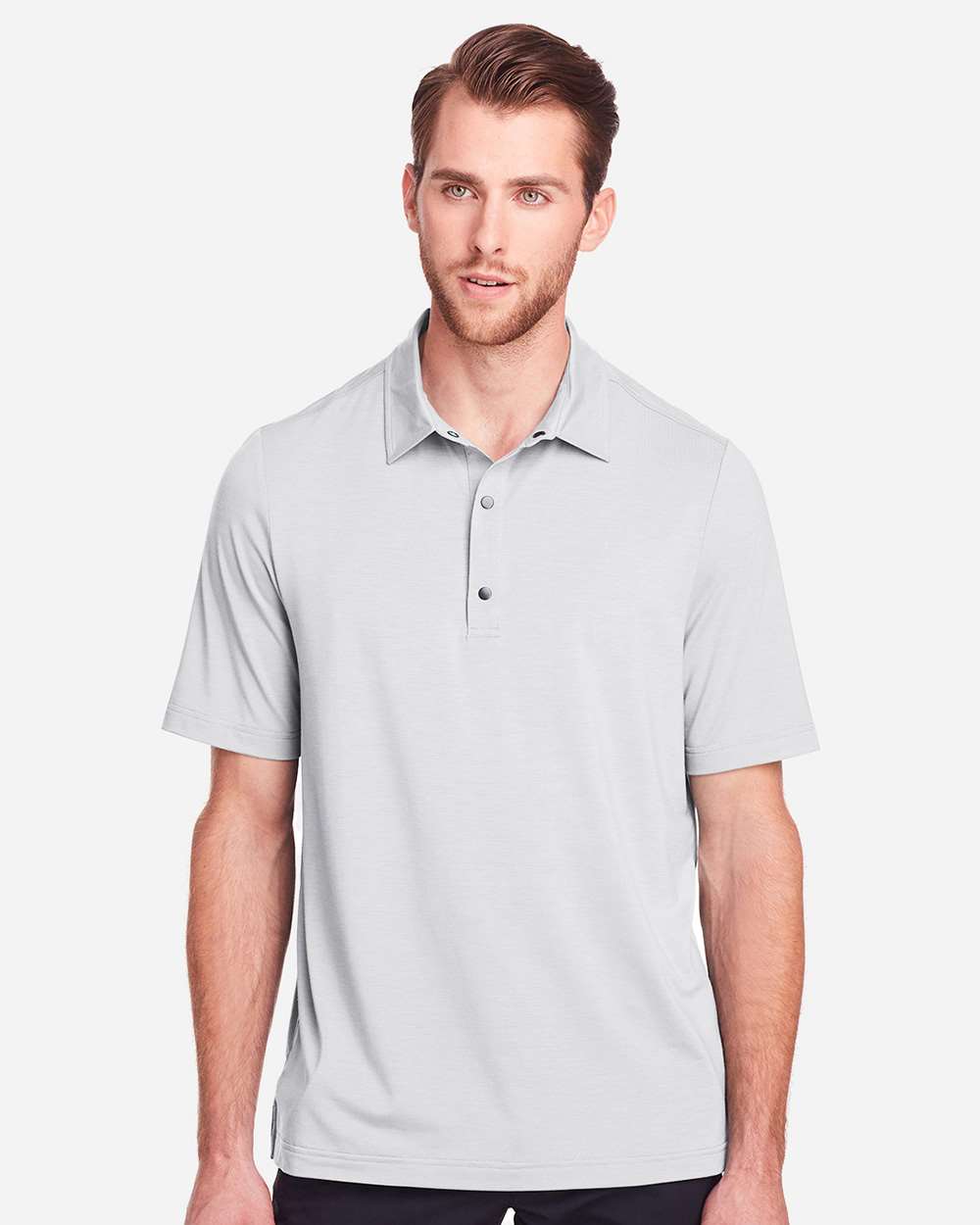 North End Polos North End NE100 Men's JAQ Snap-Up Stretch Performance Polo