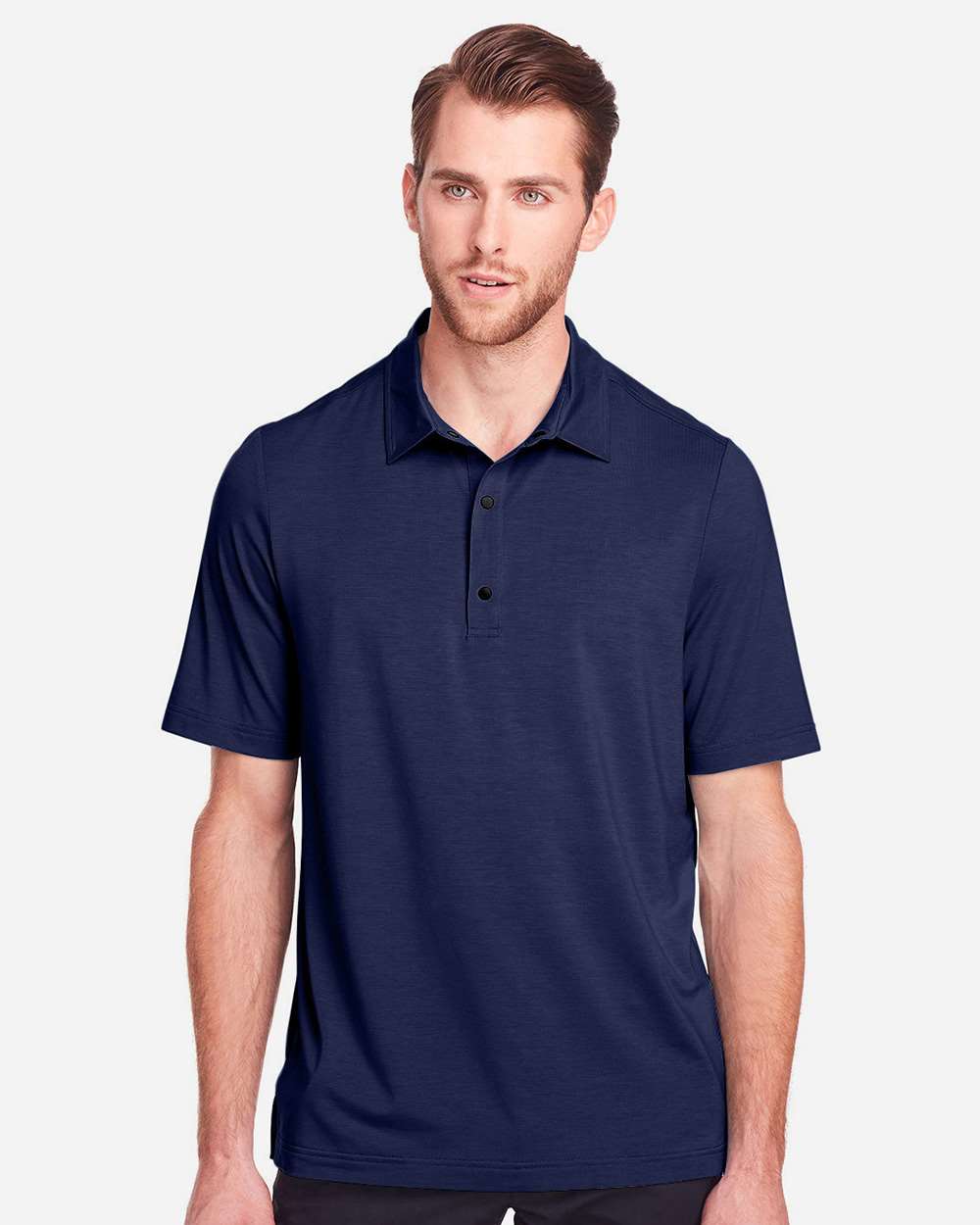 North End Polos North End NE100 Men's JAQ Snap-Up Stretch Performance Polo