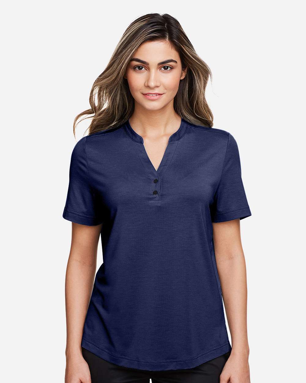 North End Polos North End NE100W Women's JAQ Snap-Up Stretch Performance Polo