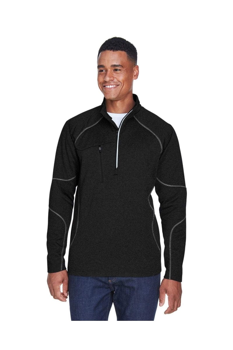 North End Sweatshirts/Fleece 5XL / Black North End 88175: Adult Catalyst Performance Fleece Quarter-Zip