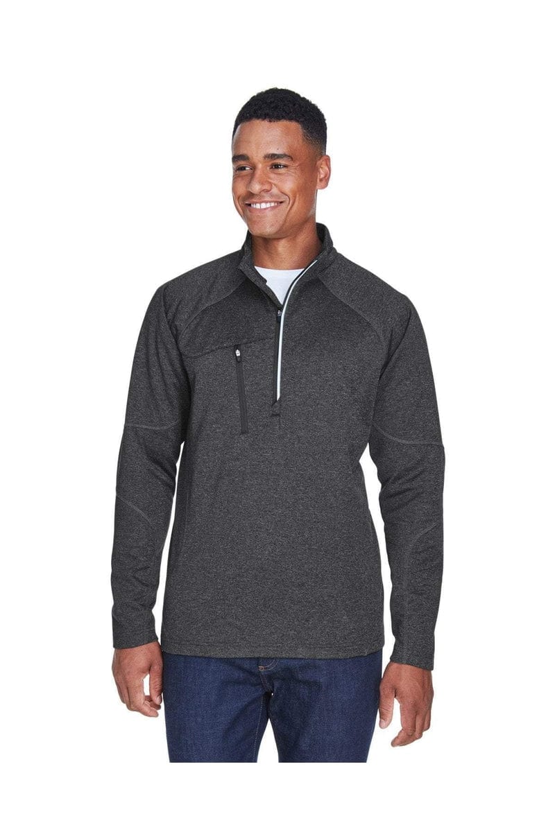 North End Sweatshirts/Fleece 5XL / Carbon Heather North End 88175: Adult Catalyst Performance Fleece Quarter-Zip