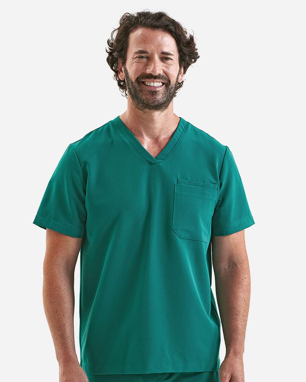 Onna Wovens S / Clean Green Onna NN200 Men's Limitless V-Neck Stretch Scrub Top