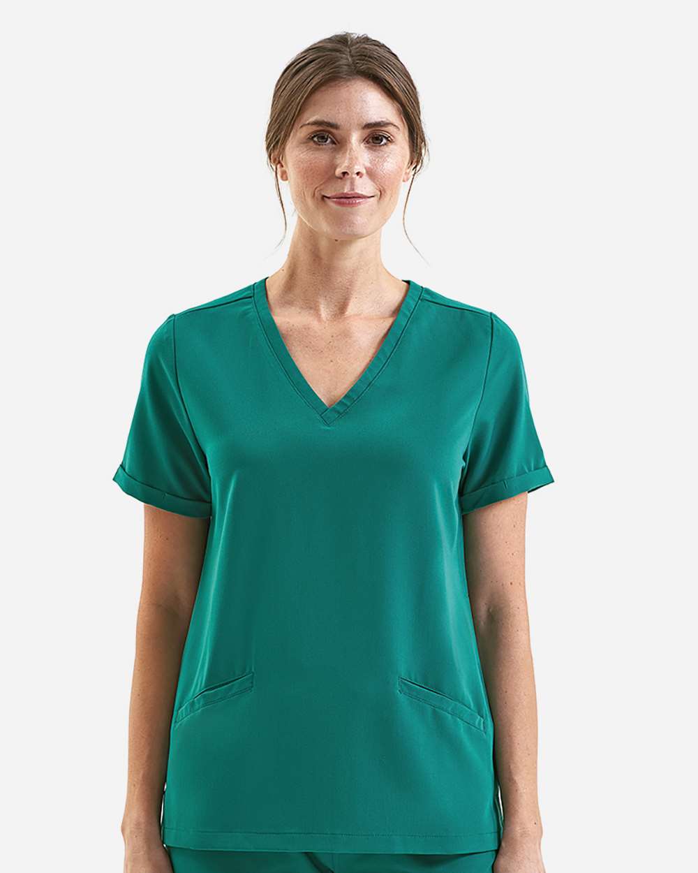 Onna Wovens XS / Clean Green Onna NN310 Women's Invincible V-Neck Stretch Scrub Top