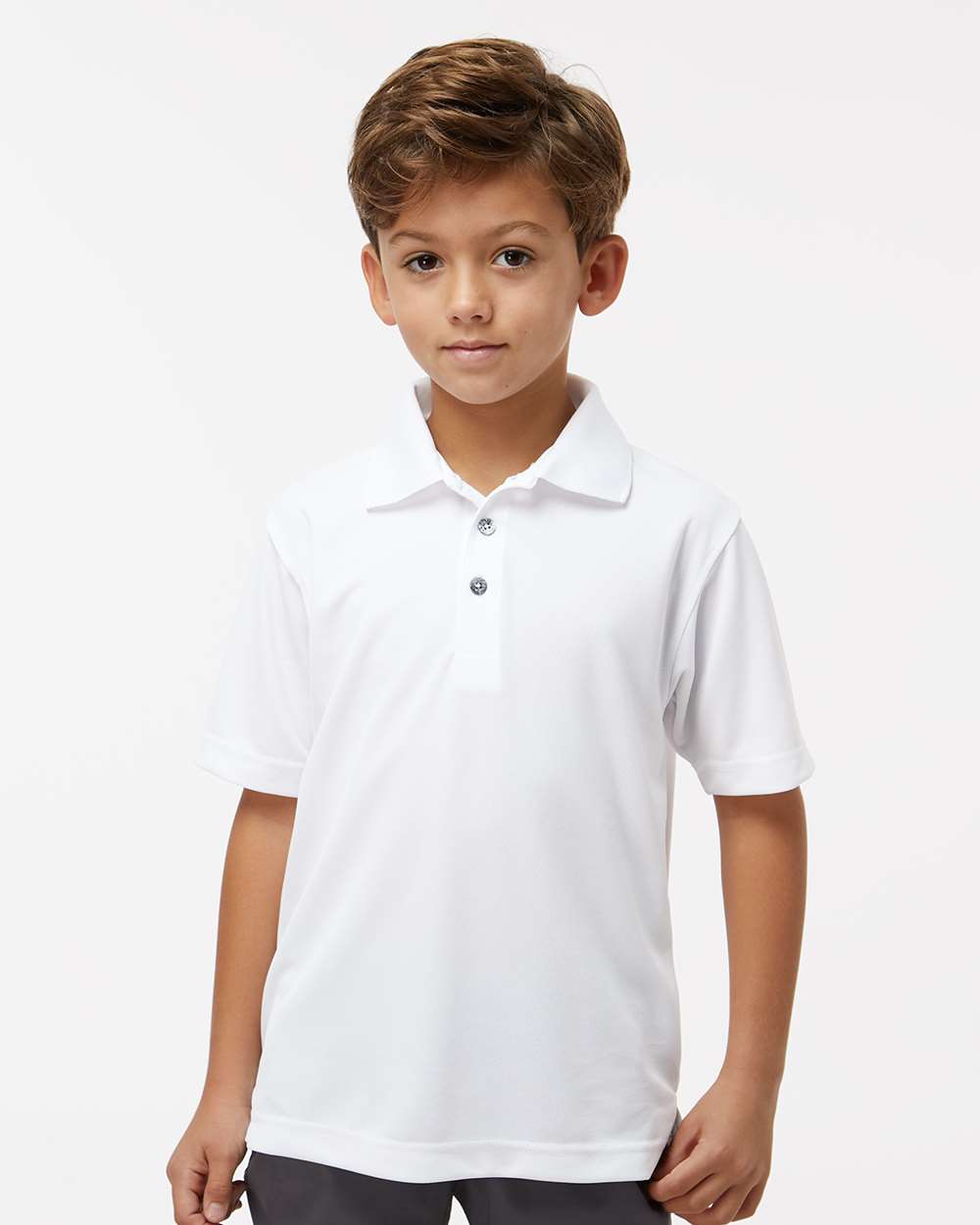 Paragon Polos XS / White Paragon 108Y Youth Saratoga Performance Mini Mesh Polo