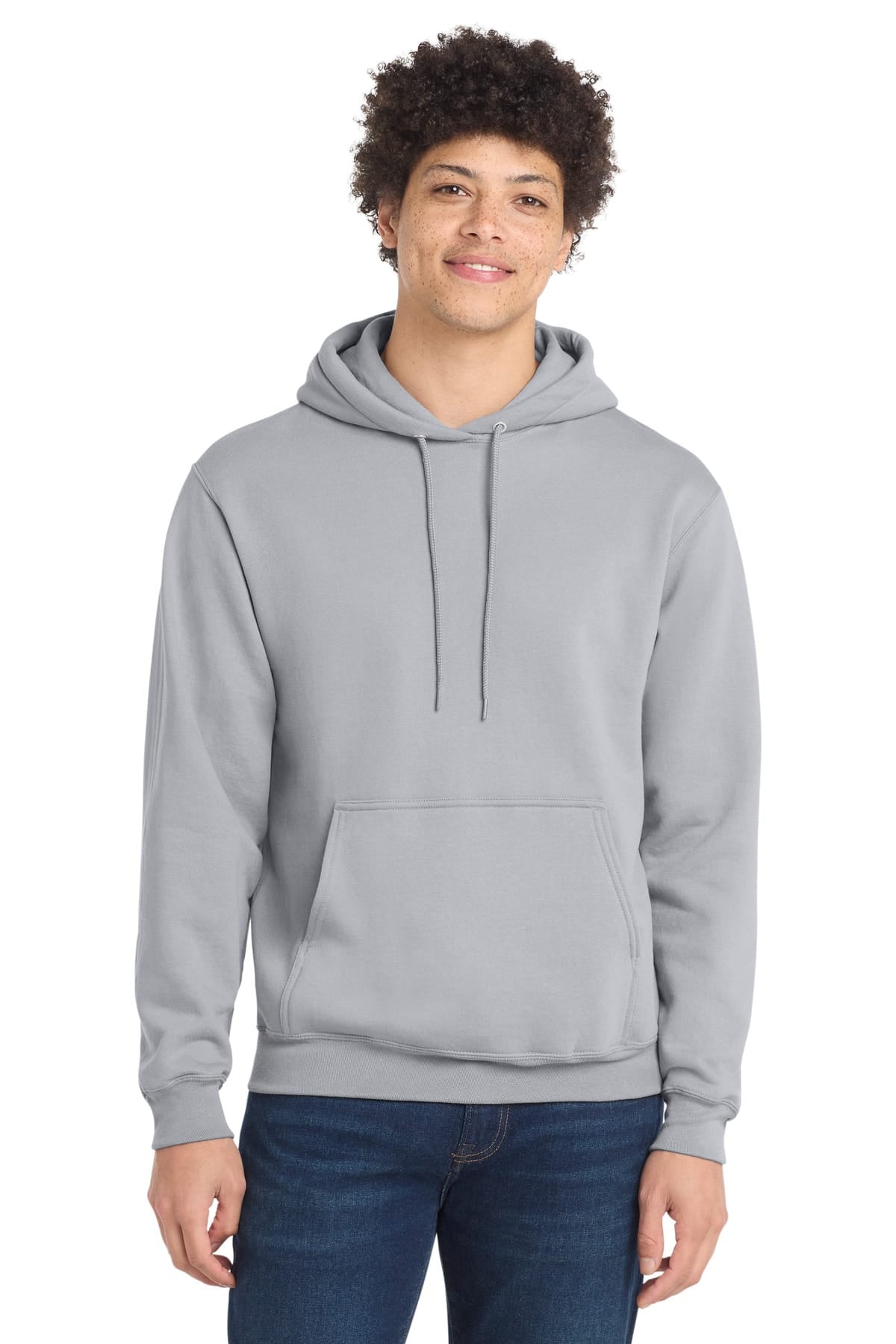 Port and Company PC78H S / Silver Port & Company PC78H Core Fleece Pullover Hooded Sweatshirt
