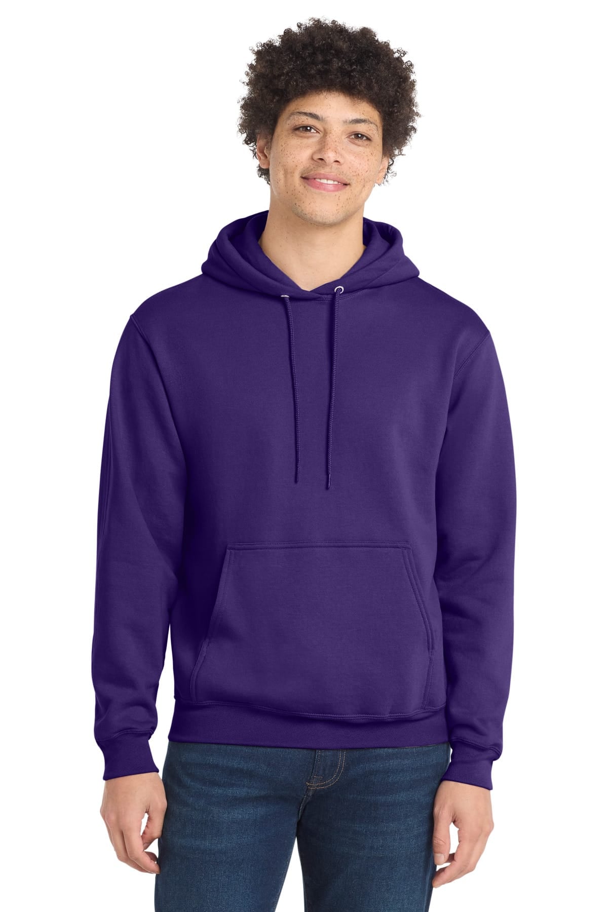 Port and Company PC78H S / Team Purple Port & Company PC78H Core Fleece Pullover Hooded Sweatshirt