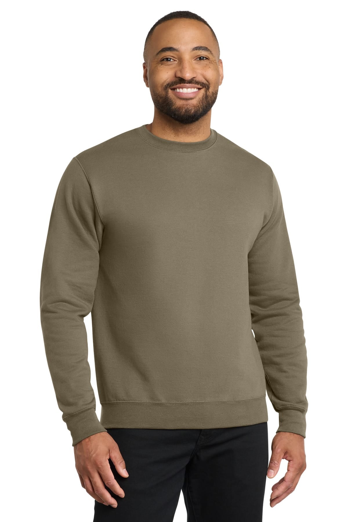Port and Company Sweatshirts/Fleece S / Coyote Brown Port & Company PC78 Core Fleece Crewneck Sweatshirt