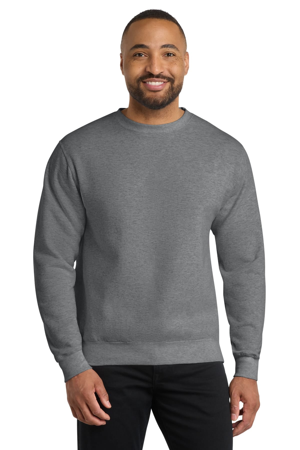 Port and Company Sweatshirts/Fleece S / Graphite Heather Port & Company PC78 Core Fleece Crewneck Sweatshirt
