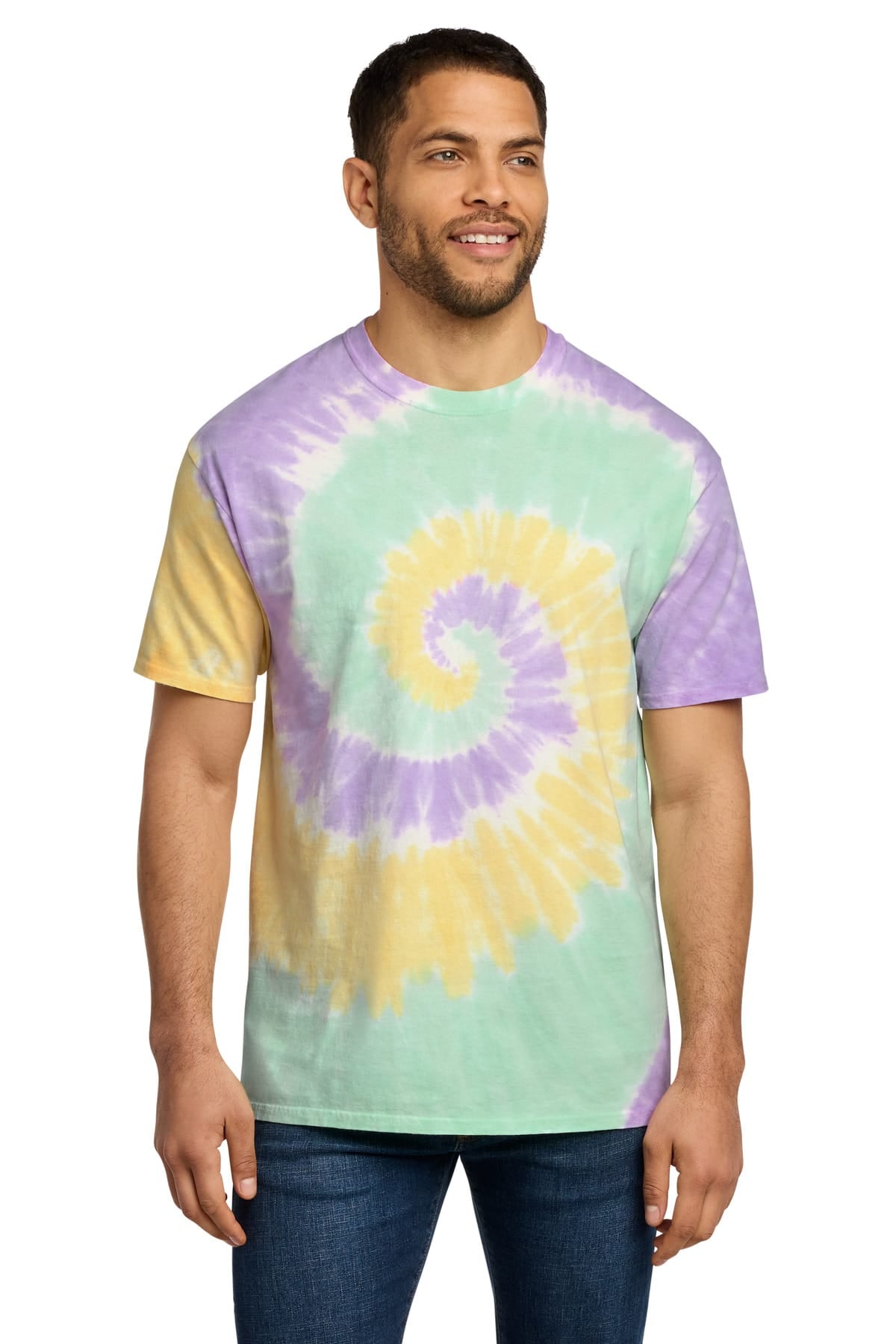Port and Company T-Shirts S / Mint Rainbow Port & Company - Tie-Dye Tee. PC147, Basic Colors