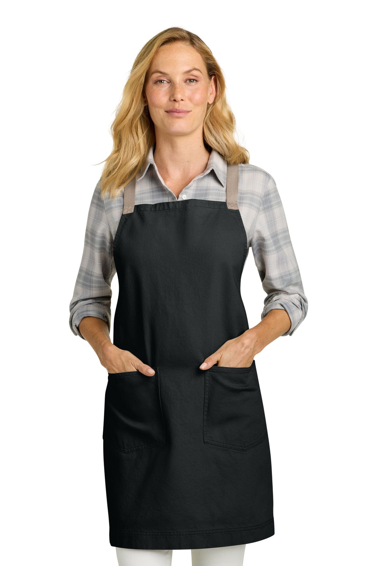 Port Authority Signature Heavy Twill Crossback Apron A902 in Deep Black