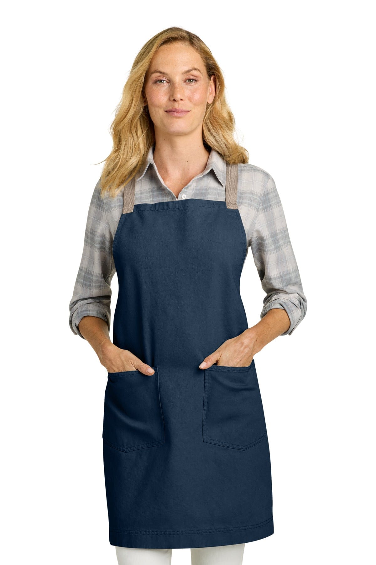 Port Authority Signature Heavy Twill Crossback Apron A902 in River Blue Navy