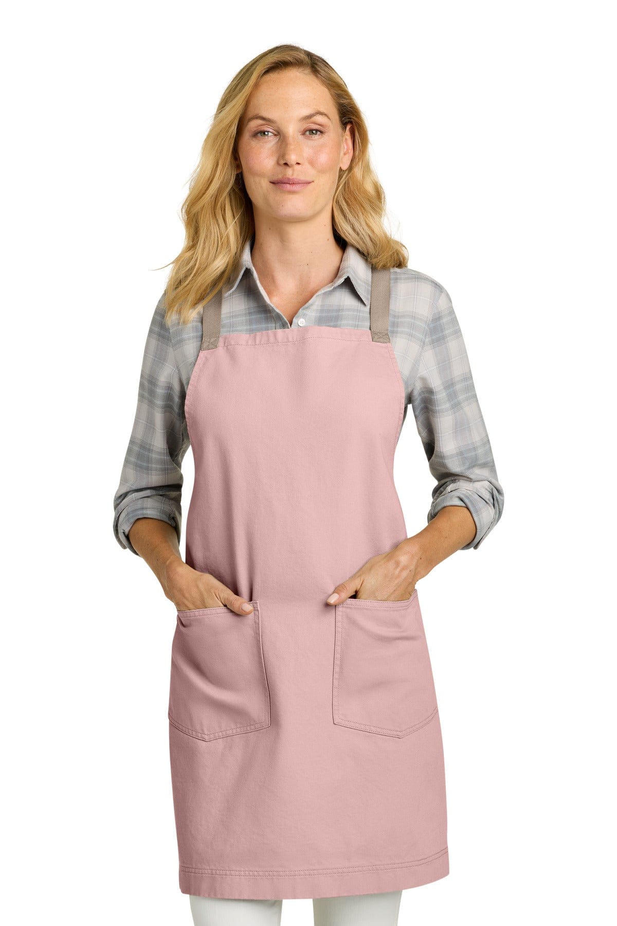 Port Authority Signature Heavy Twill Crossback Apron A902 in Rose Quartz