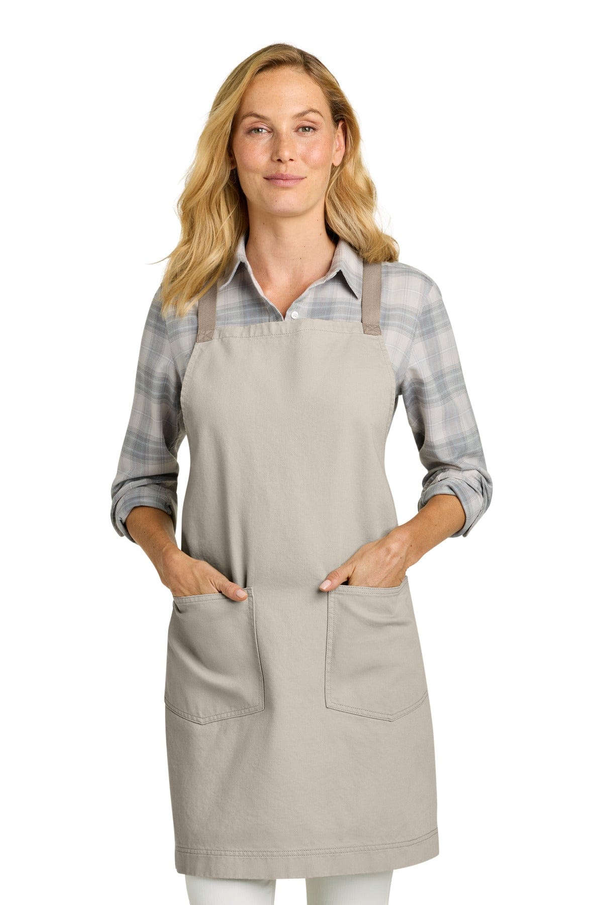 Port Authority Signature Heavy Twill Crossback Apron A902 in Sahara