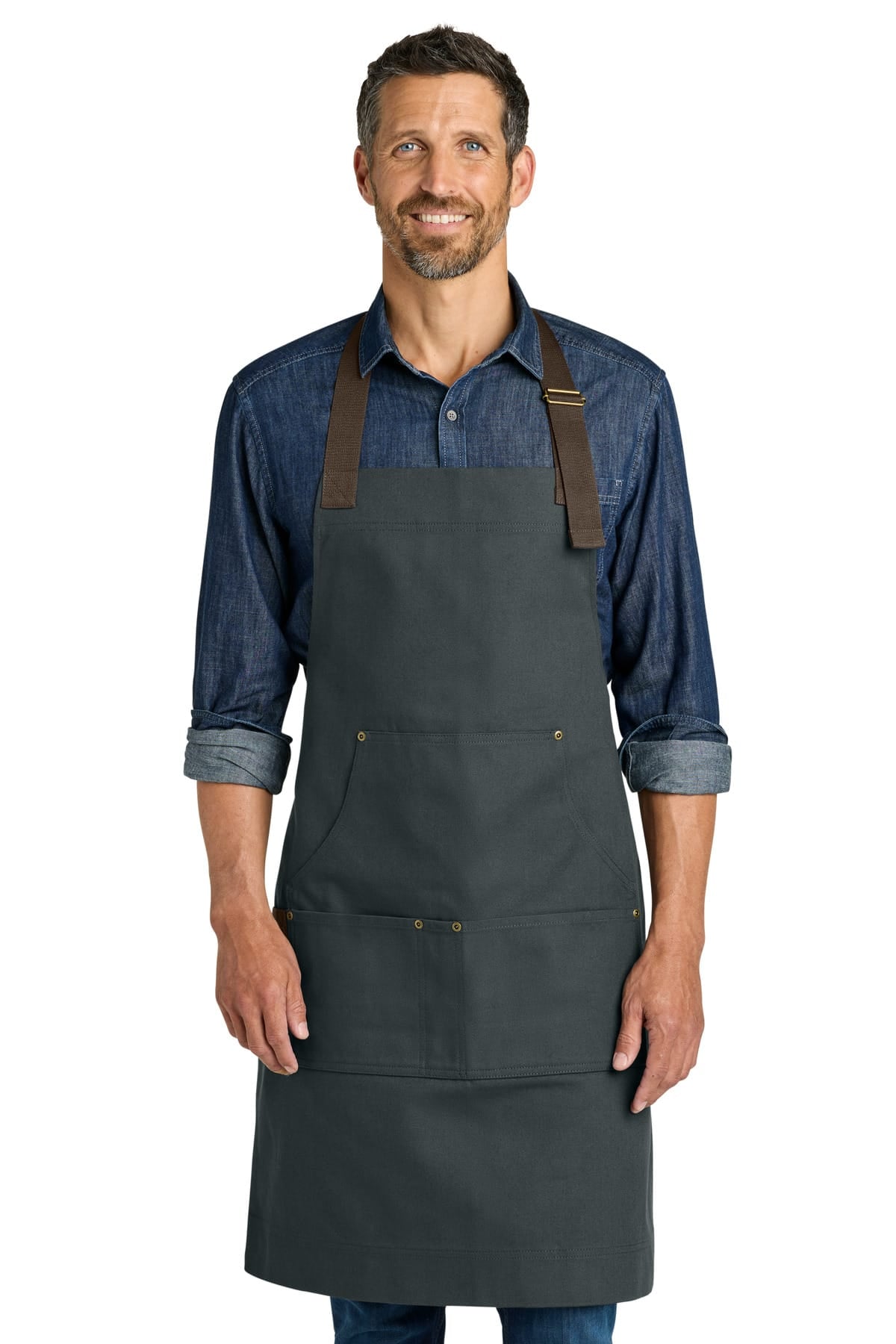 Port Authority A903 OSFA / Charcoal Port Authority ®  Signature Workwear Apron A903