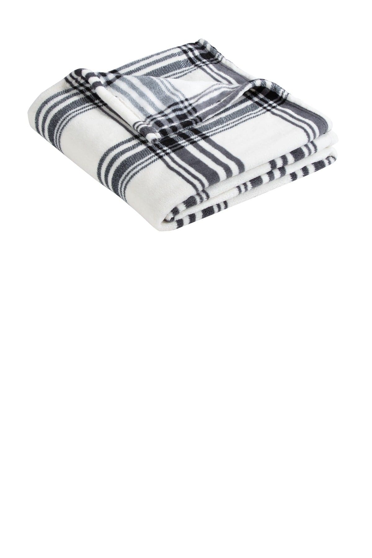 Port Authority Accessories OSFA / Black/ White Plaid Port Authority  ®   Ultra Plush Blanket. BP31