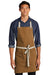 Port Authority Accessories OSFA / Duck Brown/ Stone Port Authority ®  Canvas Full-Length Two-Pocket Apron A815