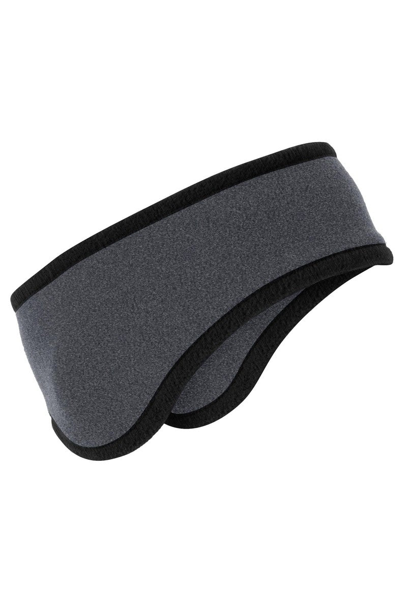 Port Authority Accessories OSFA / Midnight Heather Port Authority® Two-Color Fleece Headband. C916