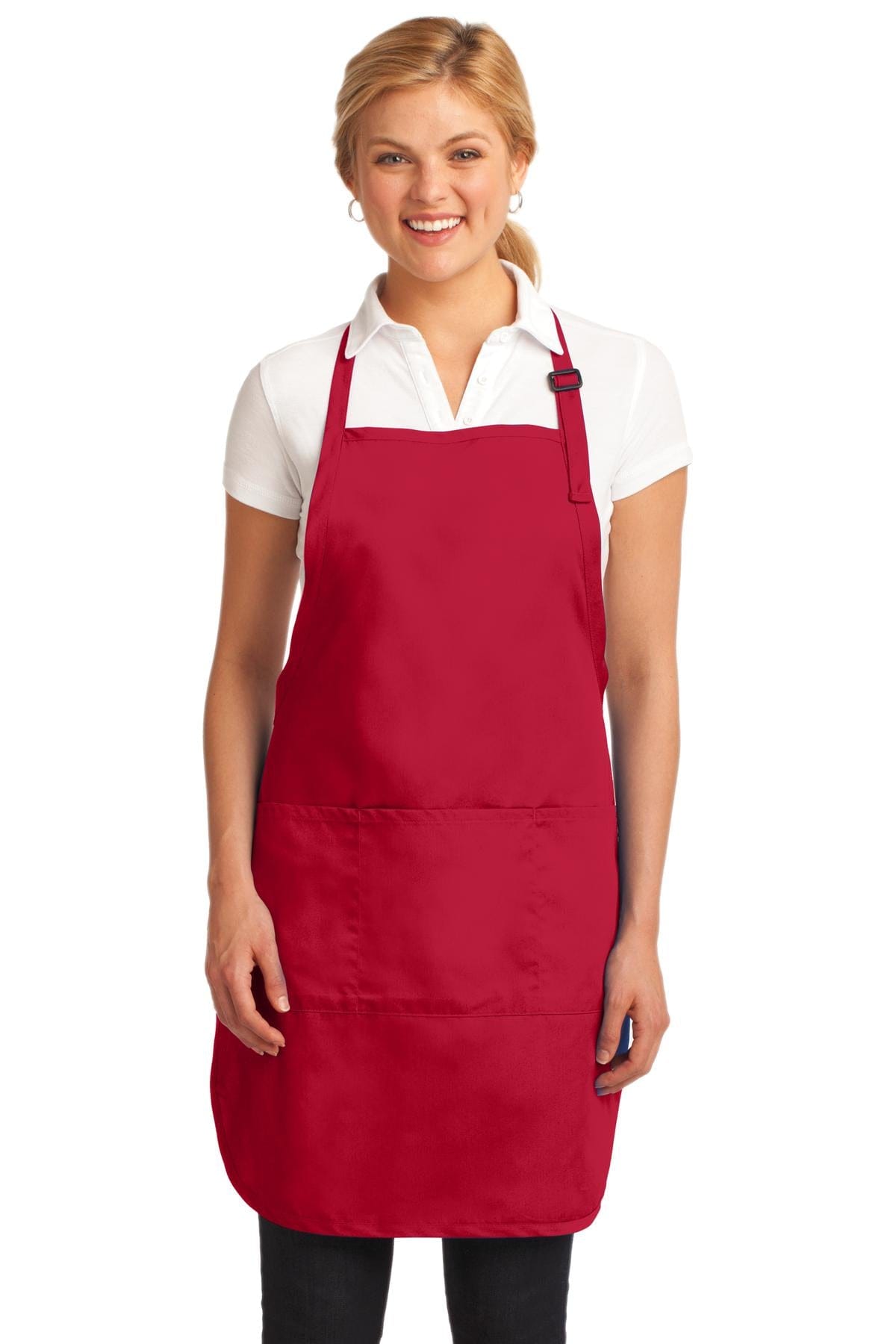 Port Authority Accessories OSFA / Red Port Authority Easy Care Full-Length Apron with Stain Release. A703