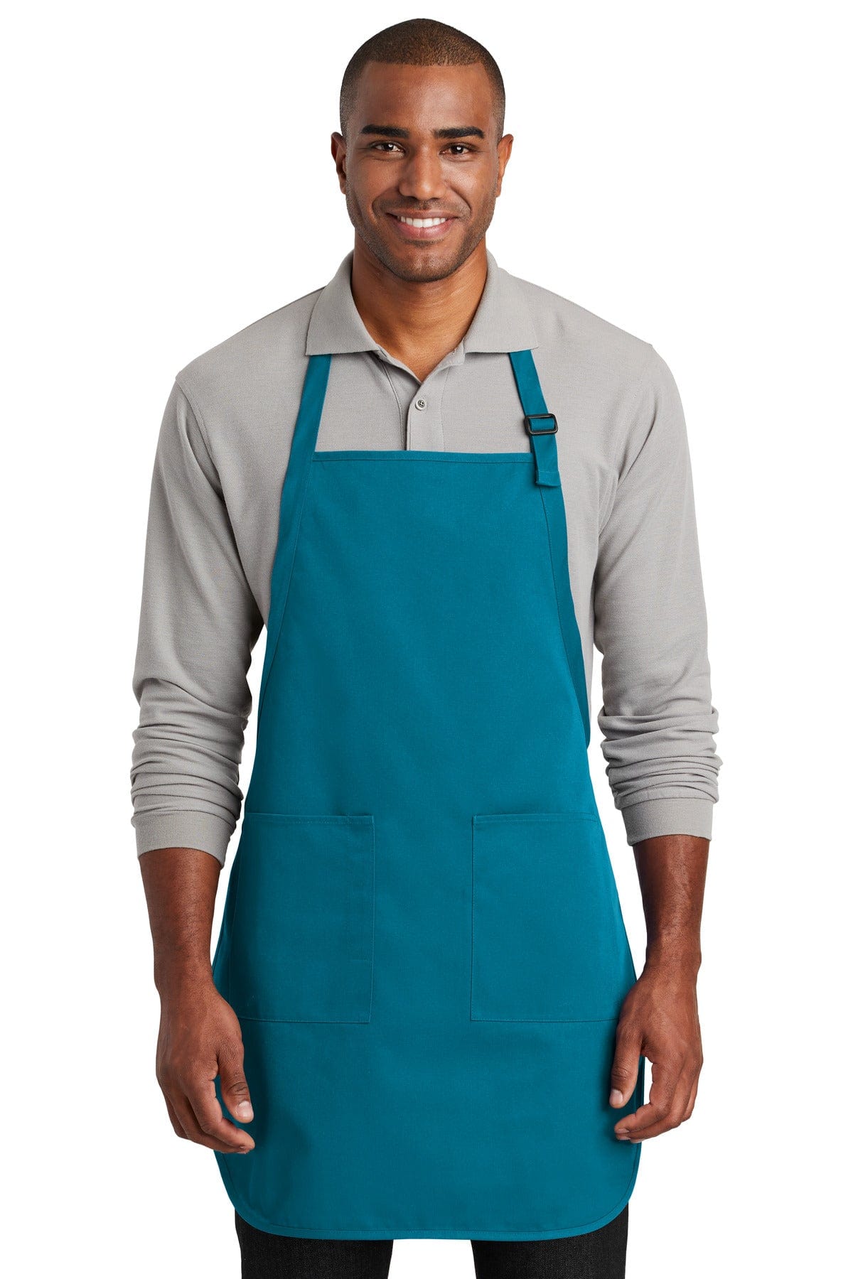 Port Authority Accessories OSFA / Sapphire Port Authority  ®  Full-Length Two-Pocket Bib Apron. A600