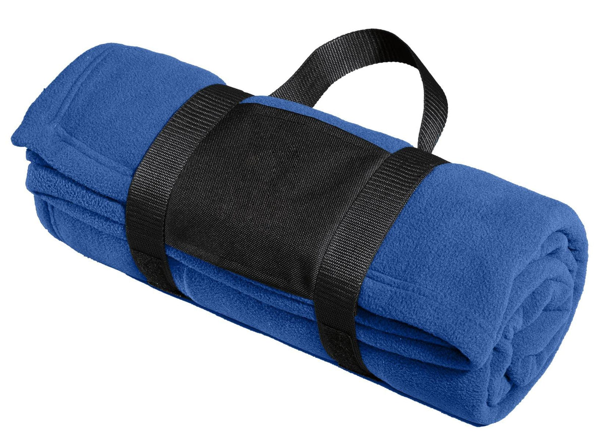 Port Authority Accessories OSFA / True Royal Port Authority ®  Fleece Blanket with Carrying Strap. BP20