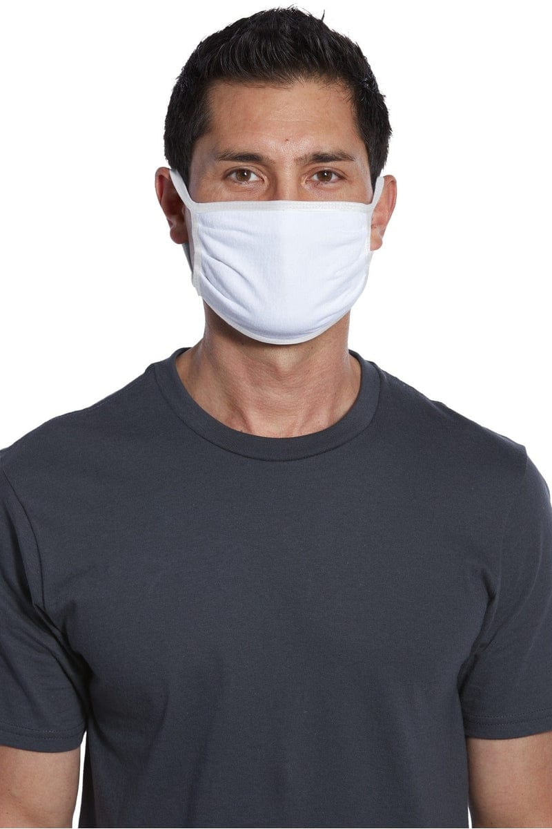Port Authority Accessories OSFA / White Port Authority  ®  Cotton Knit Face Mask (5 Pack). PAMASK05