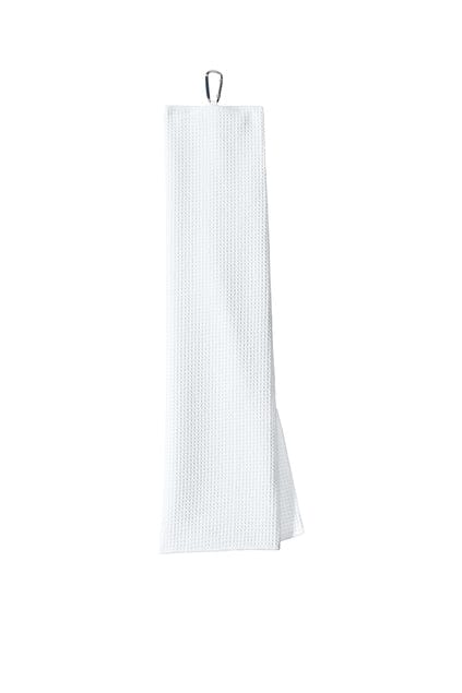 Port Authority Accessories OSFA / White Port Authority Waffle Microfiber Golf Towel. TW60