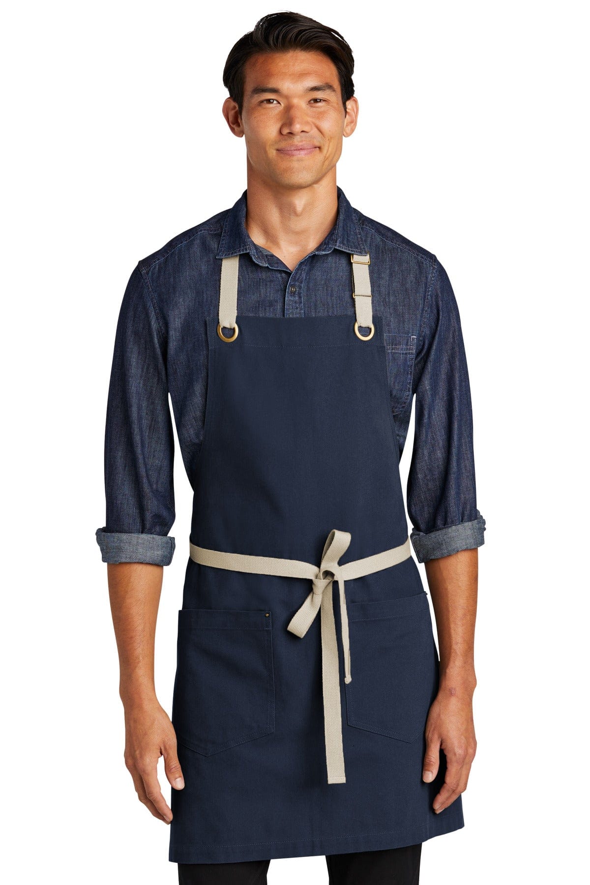 Port Authority Accessories Port Authority ®  Canvas Full-Length Two-Pocket Apron A815