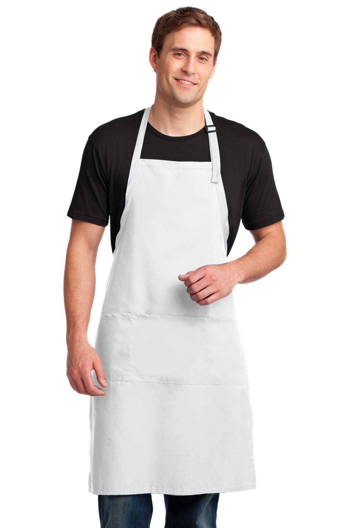 Port Authority Accessories Port Authority Easy Care Extra Long Bib Apron with Stain Release. A700