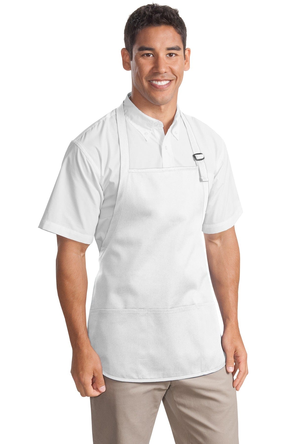 Port Authority Accessories Port Authority Medium-Length Apron with Pouch Pockets. A510