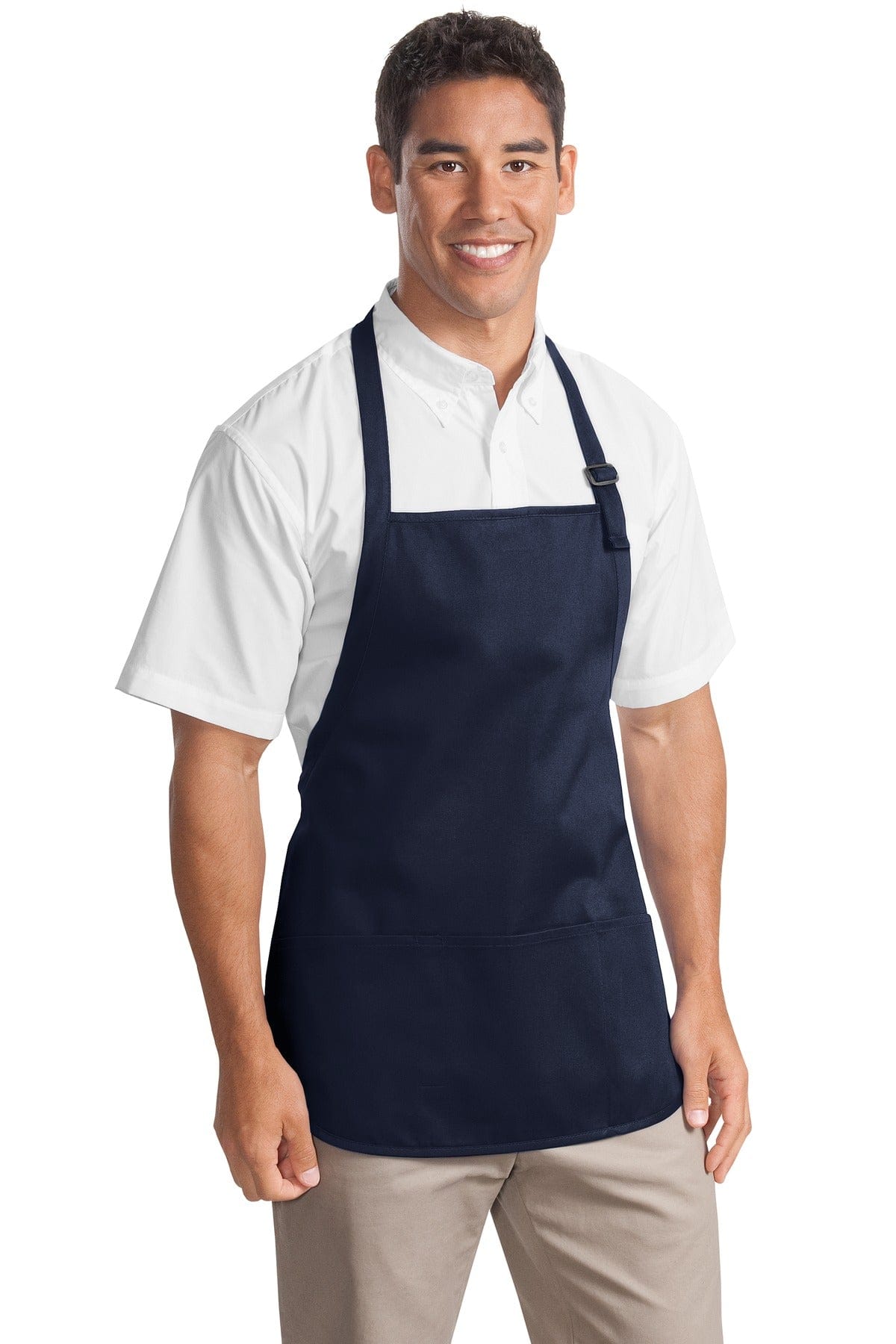 Port Authority Accessories Port Authority Medium-Length Apron with Pouch Pockets. A510