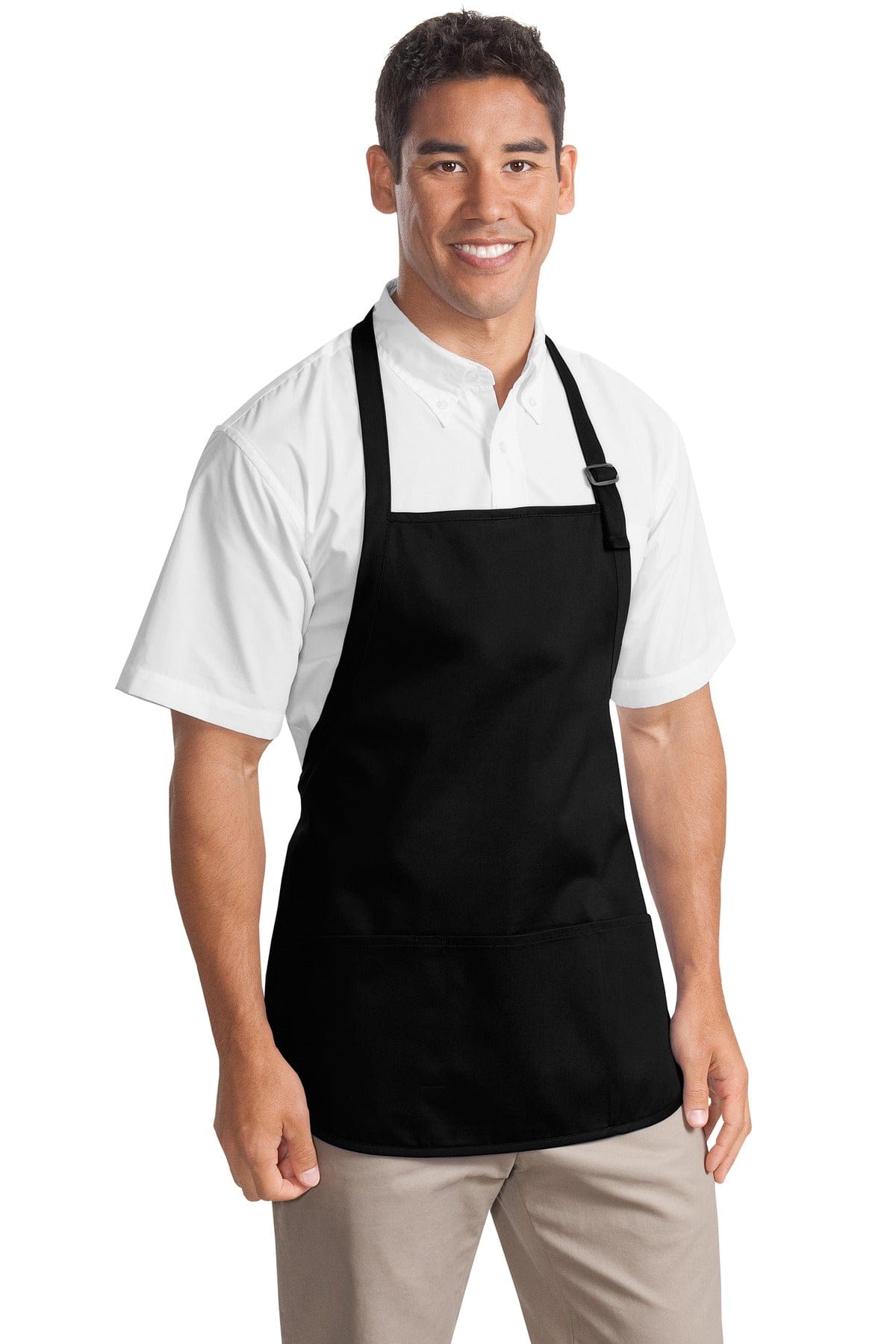 Port Authority Accessories Port Authority Medium-Length Apron with Pouch Pockets. A510
