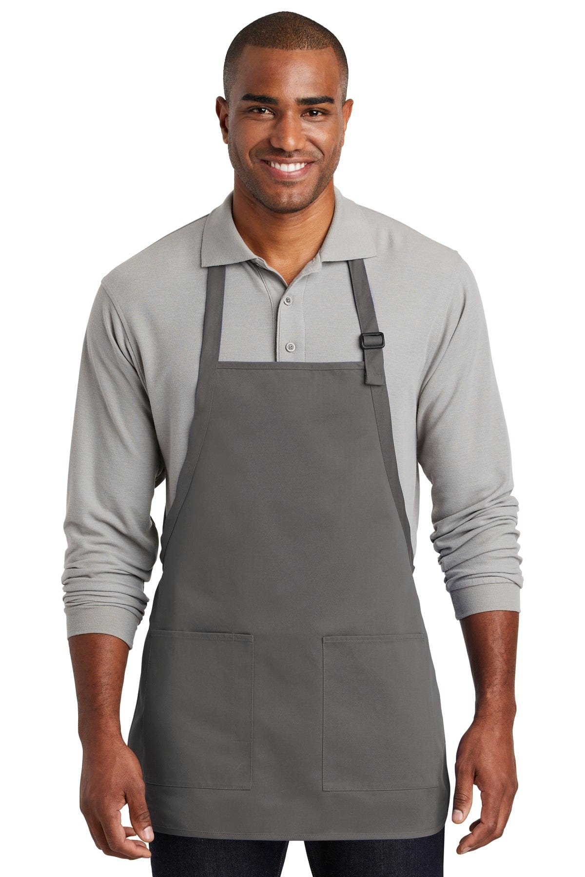 Port Authority Accessories Port Authority  ®  Medium-Length Two-Pocket Bib Apron. A601