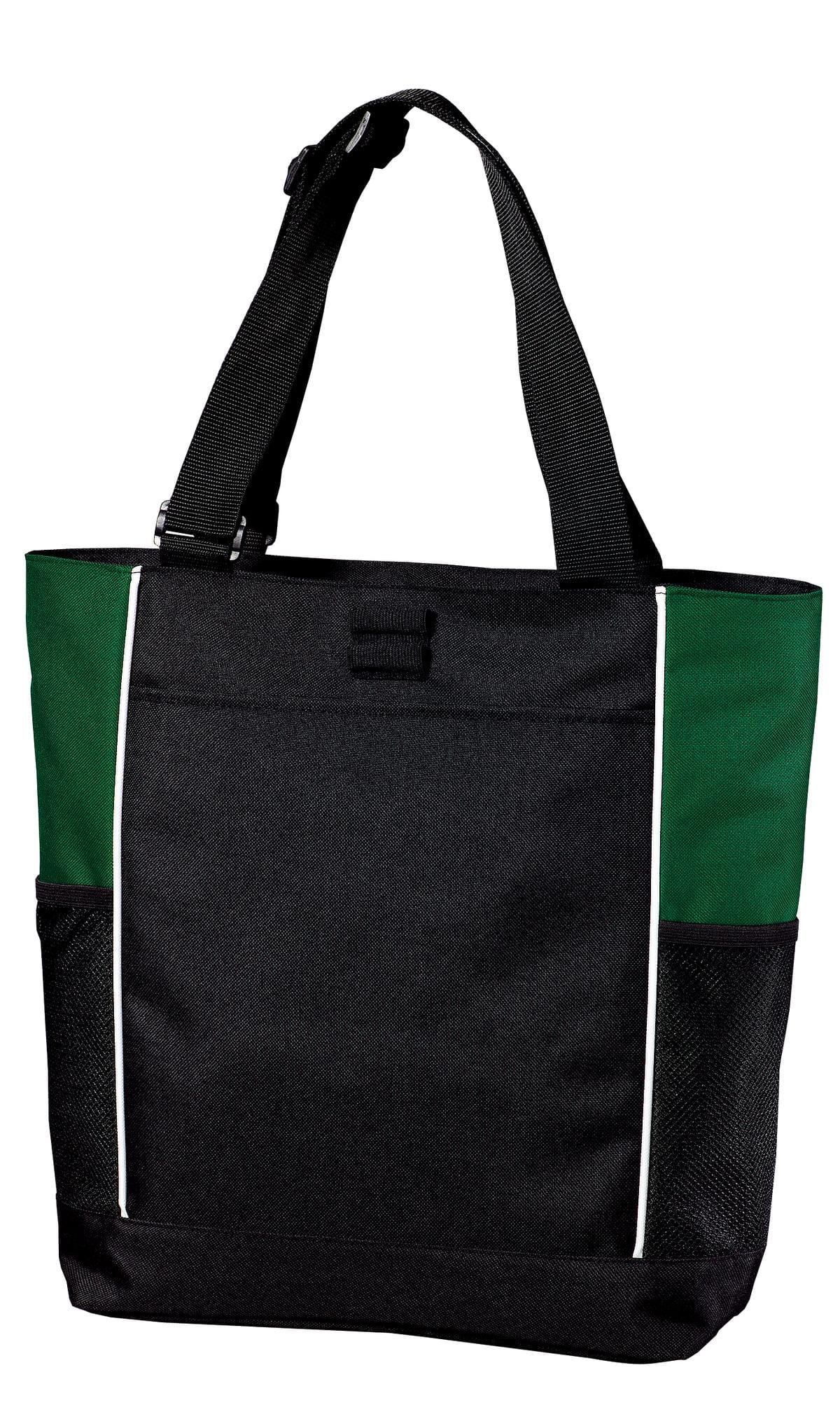Port Authority Bags OSFA / Black/ Hunter Port Authority ®  Panel Tote.  B5160