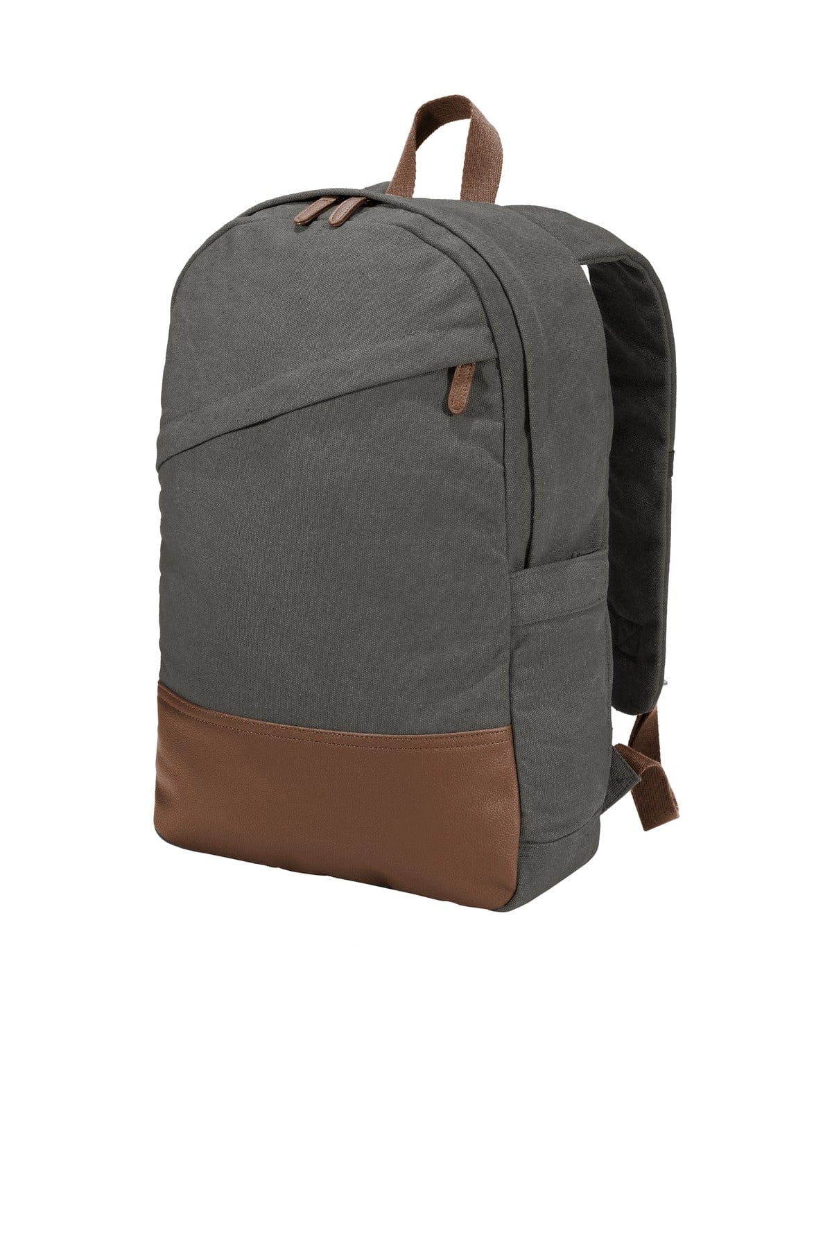 Port Authority Bags OSFA / Dark Smoke Grey Port Authority  ®  Cotton Canvas Backpack. BG210