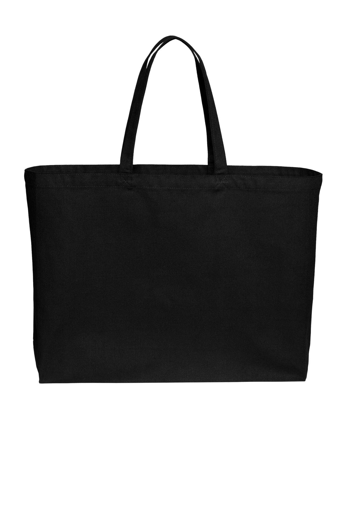 Port Authority Bags OSFA / Deep Black Port Authority ®  Cotton Canvas Jumbo Tote BG427