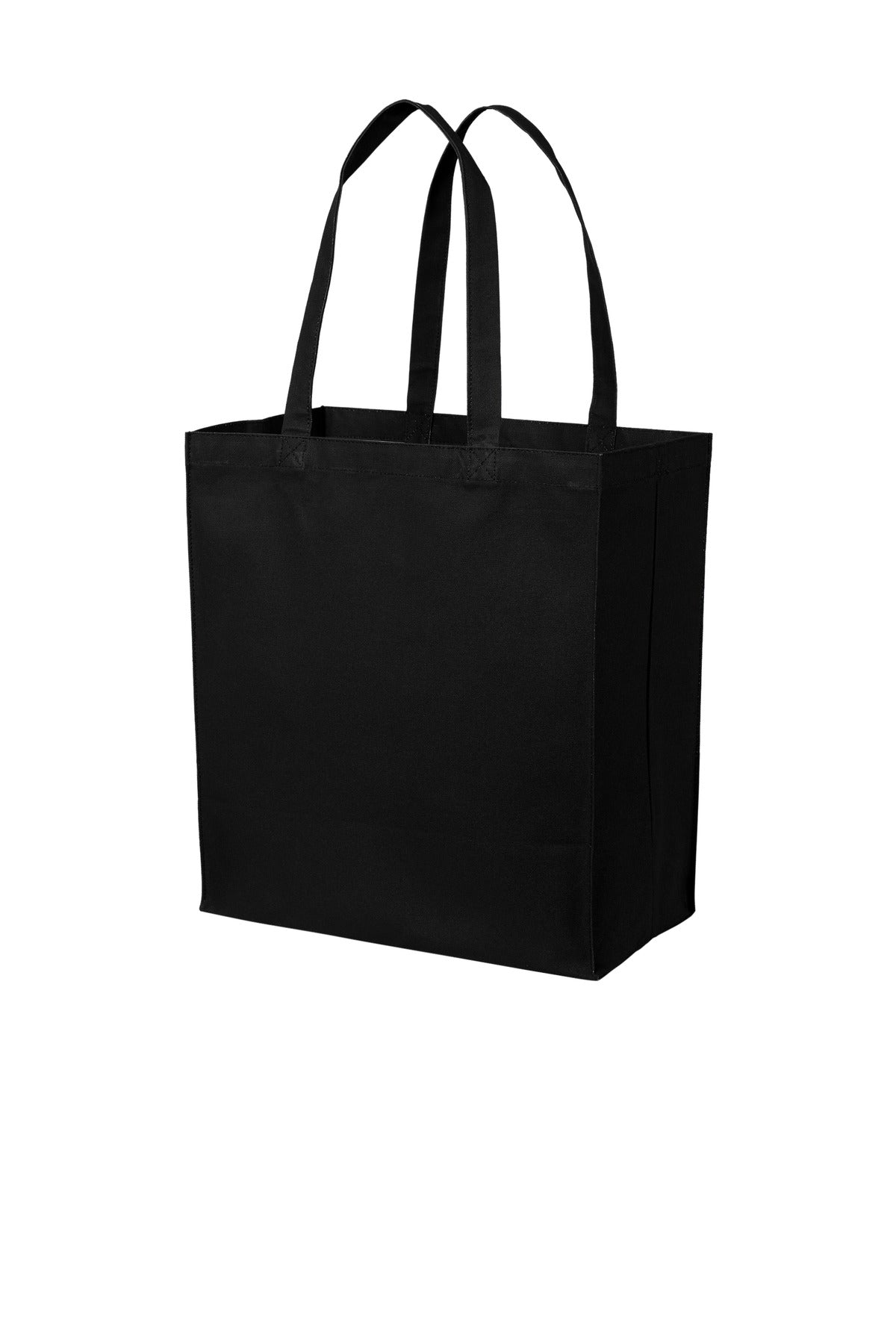 Port Authority Bags OSFA / Deep Black Port Authority ®  Cotton Canvas Over-the-Shoulder Tote BG426