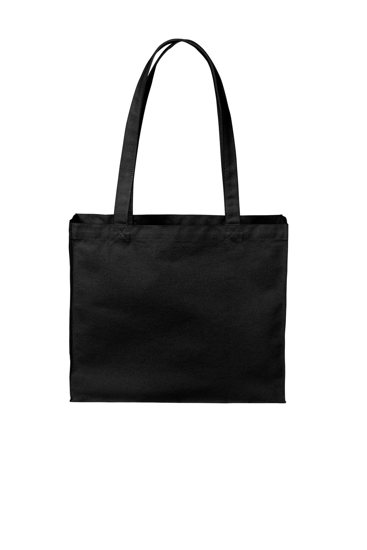 Port Authority Bags OSFA / Deep Black Port Authority ®  Cotton Canvas Shopper Tote BG428