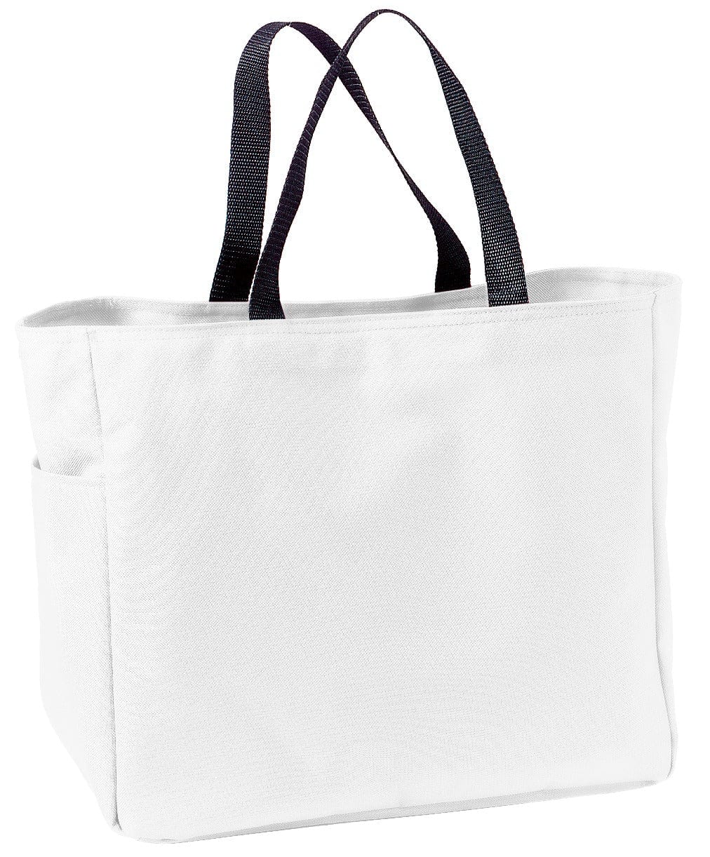 Port Authority Bags OSFA / White Port Authority B0750: Blank Tote Bag