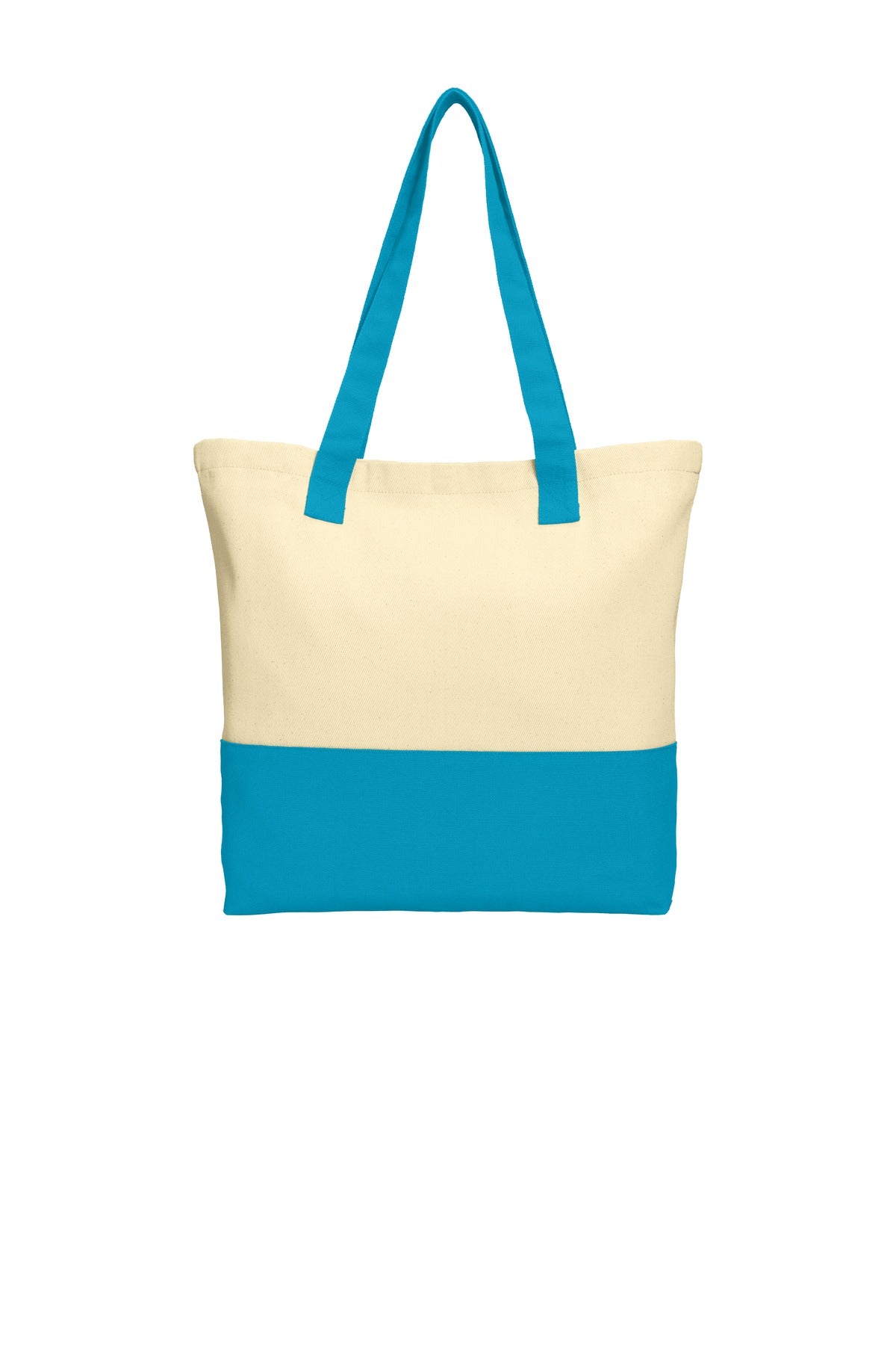 Port Authority Colorblock Cotton Tote. BG414 in 