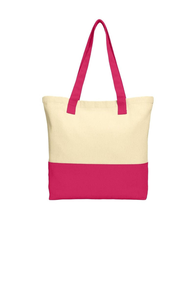 Port Authority Colorblock Cotton Tote. BG414 in 