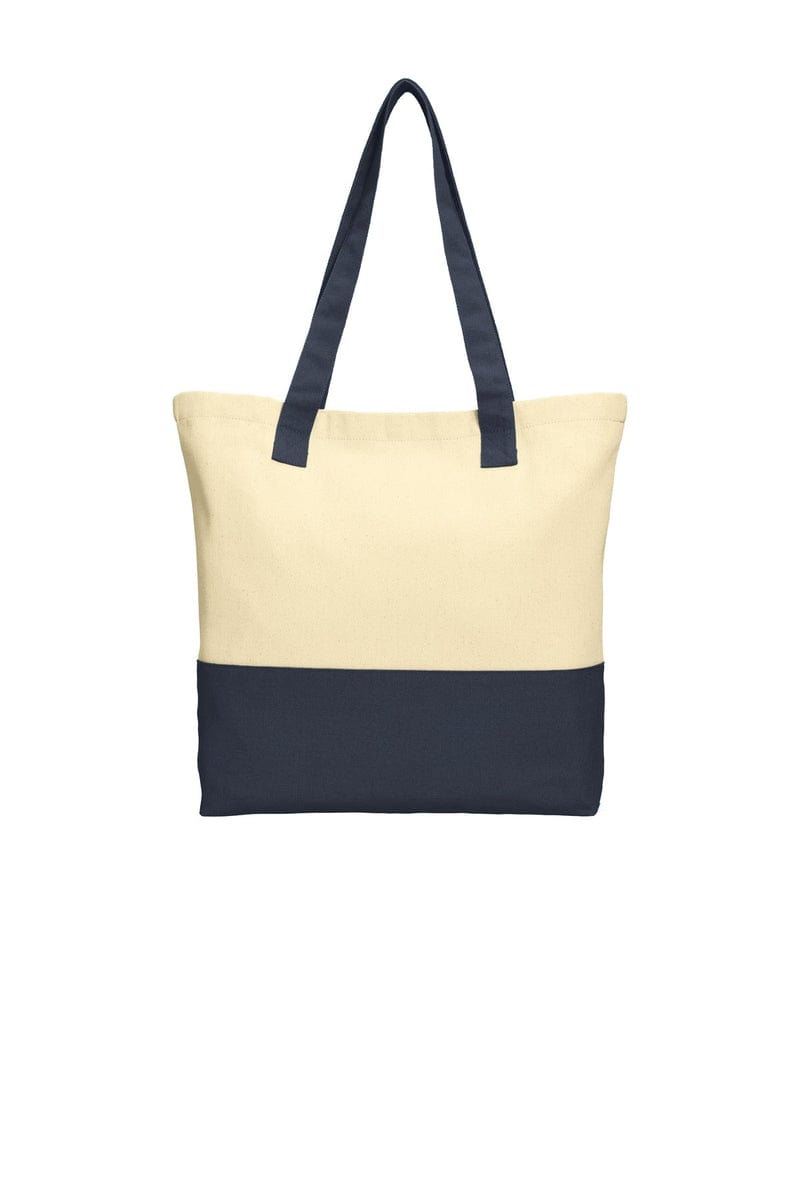 Port Authority Colorblock Cotton Tote. BG414 in 